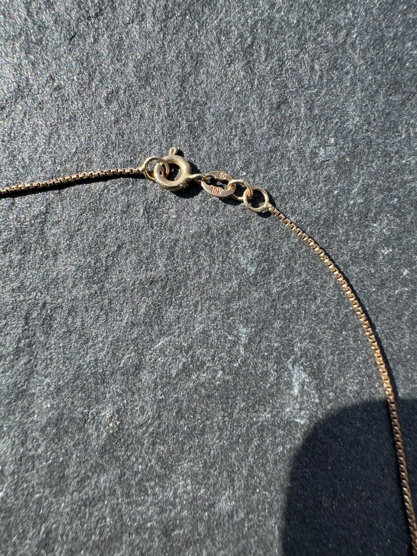 10k Box Chain Necklace